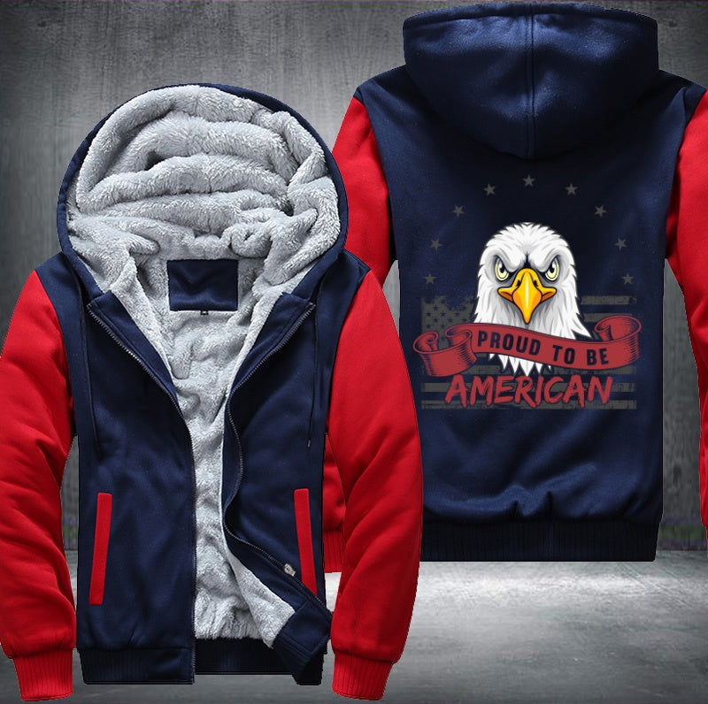 PROUD TO BE AMERICAN Fleece Hoodies Jacket
