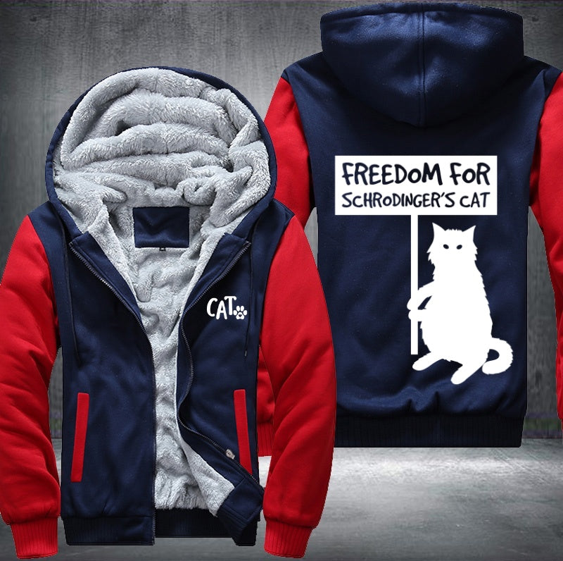 FREEDOM For SCHRODINGERS CAT Fleece Hoodies Jacket