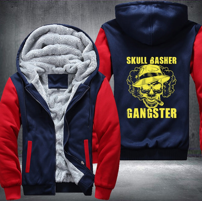 Skull Basher Gangster Fleece Hoodies Jacket