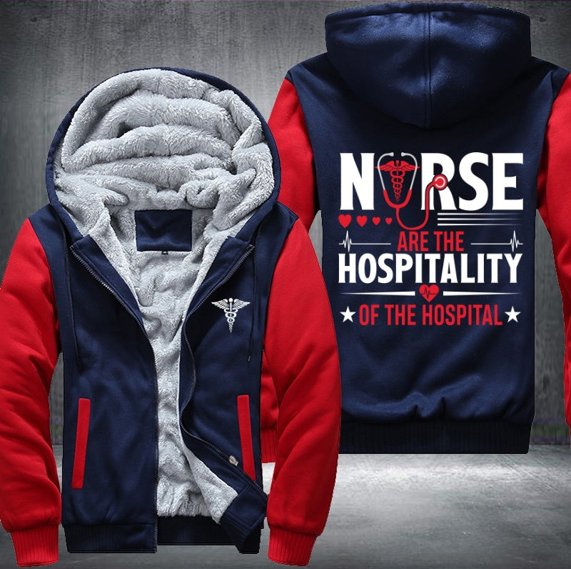 Nurse are the hospitality of the hospital Fleece Hoodies Jacket