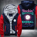 Rockin the exhausted Baseball mom life Fleece Hoodies Jacket