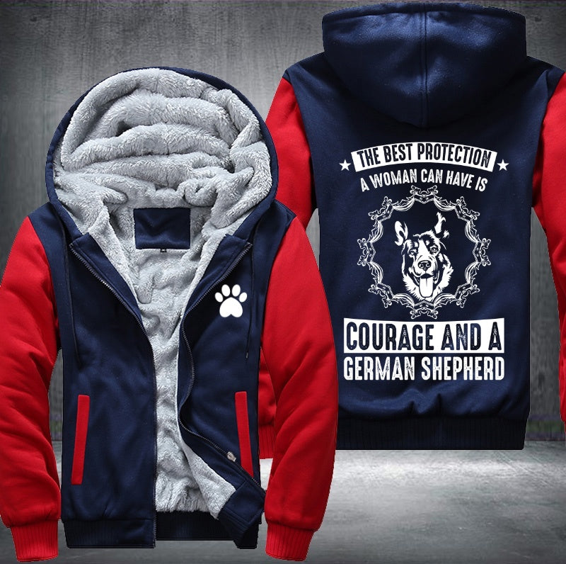 The best protection German Shepherd Fleece Hoodies Jacket