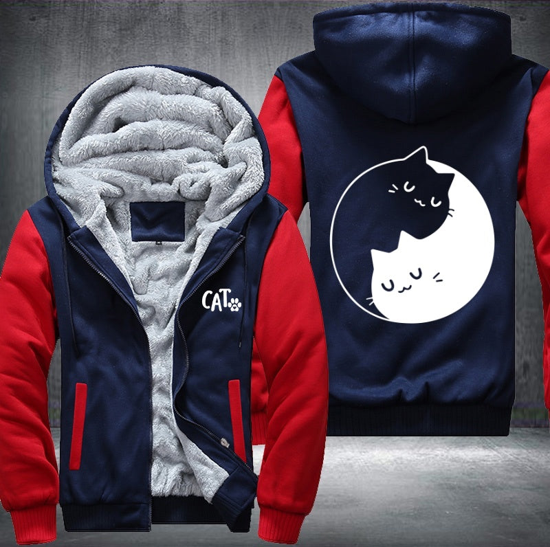 CAT circle Fleece Hoodies Jacket
