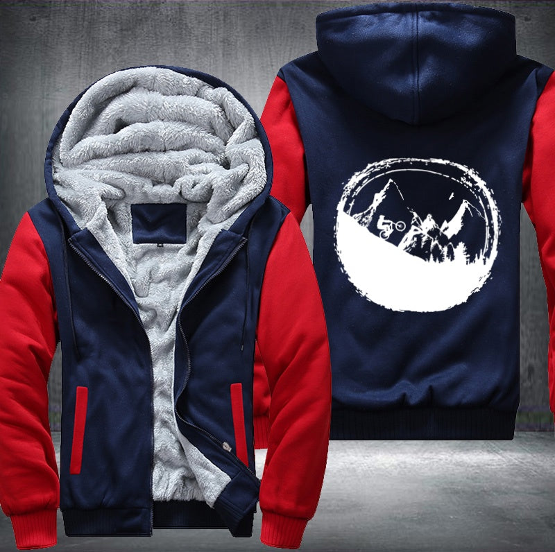 BICYCLE MOUNTAIN Fleece Hoodies Jacket