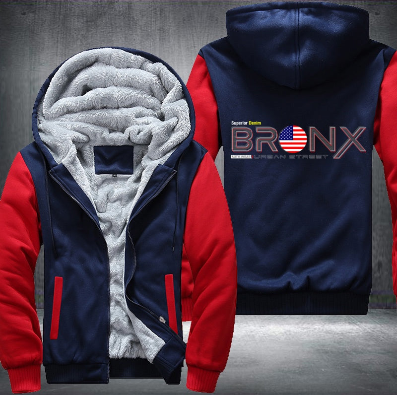 BRONX urban street Fleece Hoodies Jacket