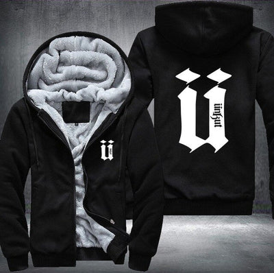 Unkut Hoodies Men Hip Hop Mens Ringer Thicken Fleece