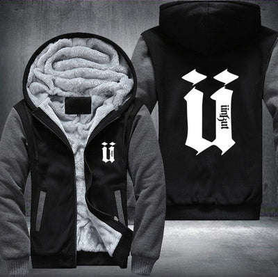 Unkut Hoodies Men Hip Hop Mens Ringer Thicken Fleece